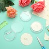 Yilloog 200 Pcs 3 Inch Clear Button Pins for Crafts