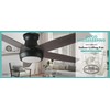 Good Housekeeping 52" Lanier Falls Ceiling Fan with Reversible Blades,