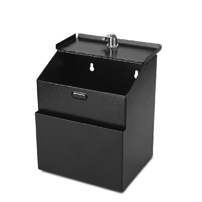 Flexzion Suggestion Box with Lock Wall Mounted Multi-Purpose Donation Ballot