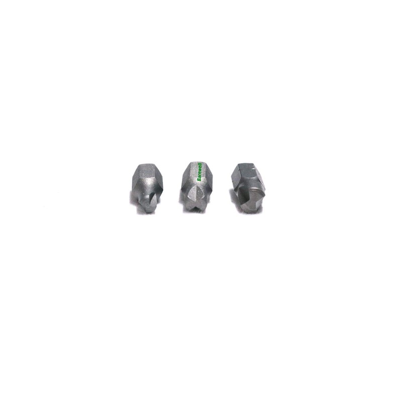 Barnwell Set of 3 Security Tamperproof Clutch Head Screwdriver Bits