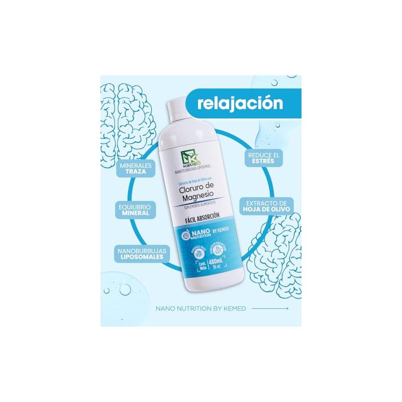 Cloruro de Magnesio | Suplemento de Alta Absorción 480ml |