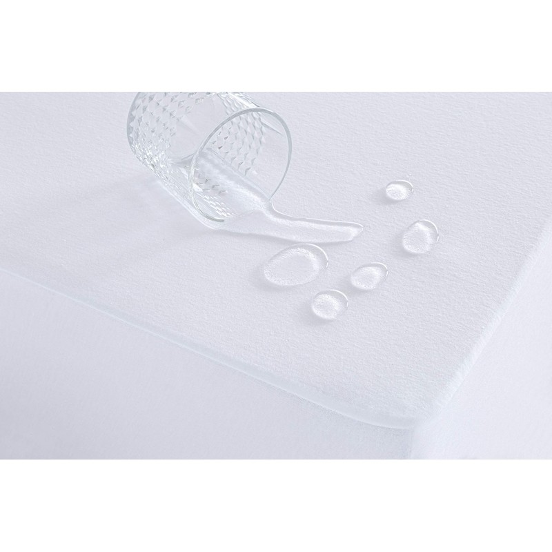 Todocama Mattress Protector, Cotton, White, Cama 80 x 190/200 cm