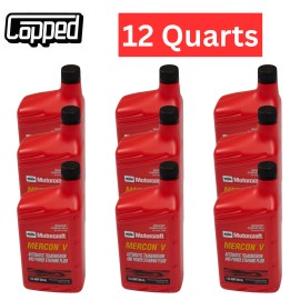 Motorcraft Mercon V Transmission Fluid XT-5-QMC Case 12 Quarts for Ford Vehicles