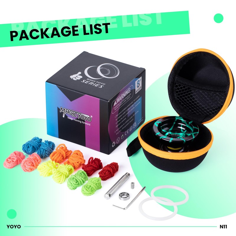 MAGICYOYO N11 Professional Unresponsive Yoyo for Advanced, Dual Mode Metal
