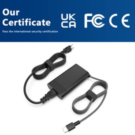 2025 New 65W USB-C AI PC Power Adapter for HP EliteBook Ultra G1i G1q G1q8 14 inch Notebook Next Gen AI PC Wolf Pro,HP EliteBook X Flip G1i Premium Business Laptop Charger