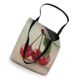 Cherry 2D Design - Cute Cherry Illustration Tote Bag