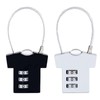 Pavike Padlock Small (2 Pieces) Padlock, Dial, Garment Pattern Design,
