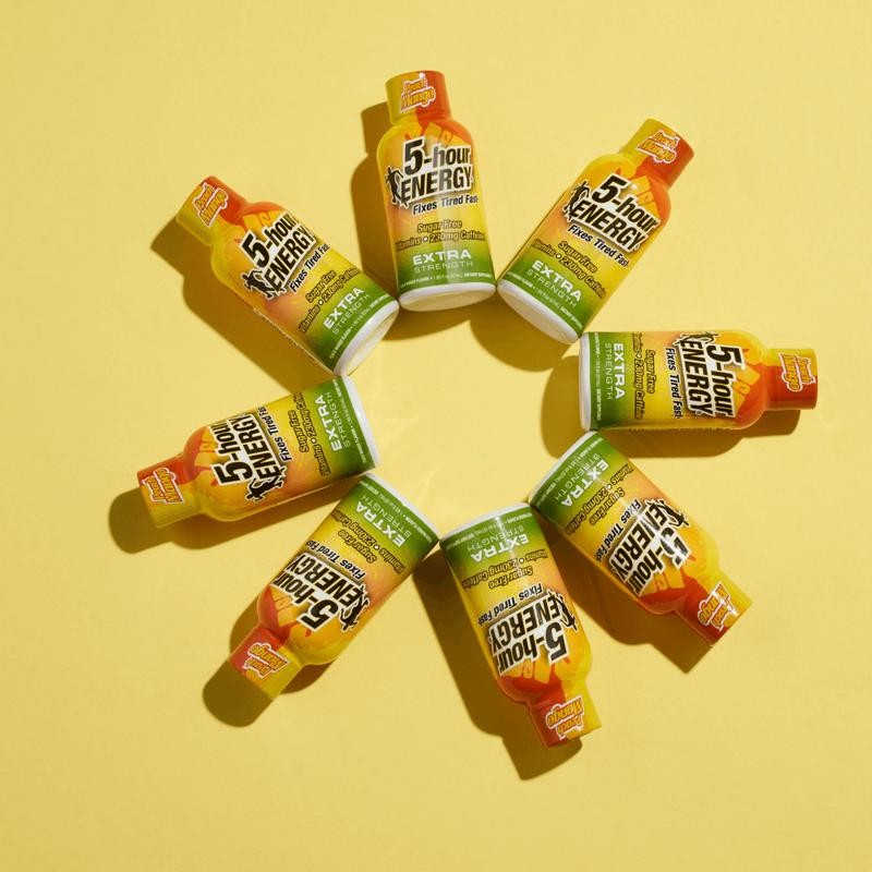 Peach Mango Flavor Extra Strength 5-hour ENERGY Shots - Size: