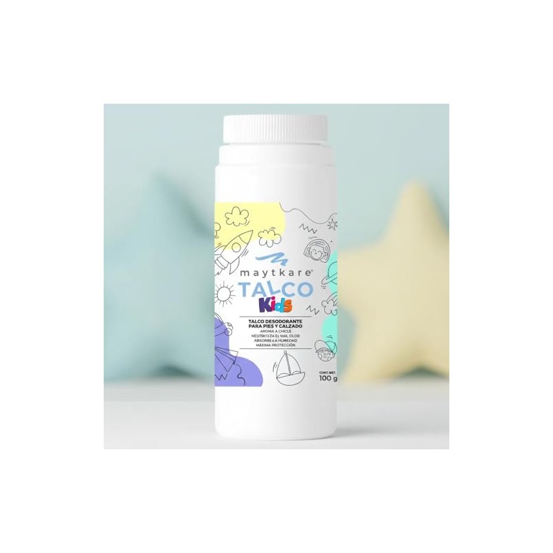Talco Desodorante para Pies y Calzado Kids Aroma a Chicle