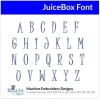 Threadart Machine Embroidery Design JuiceBox BX Font Alphabet Loaded on