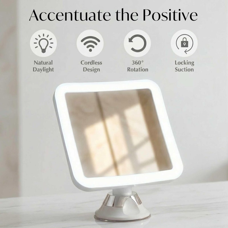 Fancii 10X Magnifying Lighted Makeup Mirror - Daylight LED Vanity