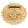 Brass Hasp Buckle Lock Retro Design 8cm Diameter Rust Resistance