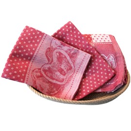 Tibex Zora Hand Towel, 50 x 70 cm, Red, Cotton Hand Towel, Bath Towel, Guest Towels, Children's Towels, Gift Set