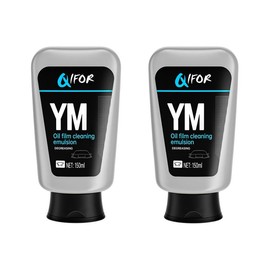 QIFOR Car Oil Film Cleaning-150ml, Glass DecontaminationWithout Traces, Window Oil Film Cleaning, FastCleaning, Compact And Easy To Carry - Color: 2 pcs(Affordeble Pack)