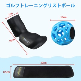 Golf Training Ball, Golf Practice Equipment, Hand Triangle Swing Practice Equipment, Blue+Black