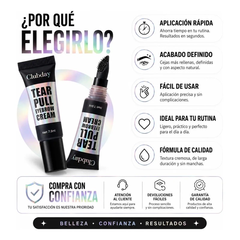 Gel De Ceja Fácil De Rasgar Gel Ceja Marrón/negro Gel