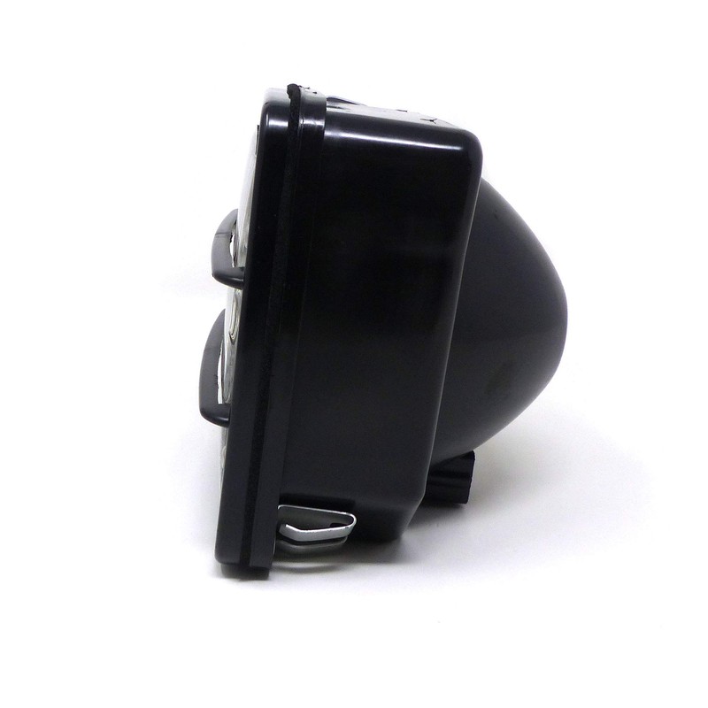 Cermag COBO 1014916 Front Headlight Square Frame Black for Tractor