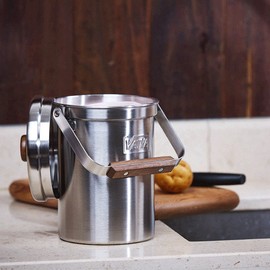 Badya (Hyundai Hmall) [Quick delivery] Badya 18-8 stainless steel 3L food waste bin, single attribute / 밧드야 (현대Hmall) [휙배송]밧드야 18-8스테인리스 3L 음식물쓰레기통, 단일속성