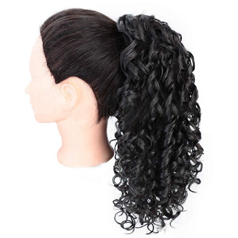 Curly Ponytail Extension Drawstring Ponytails for Black Women Synthetic Curly