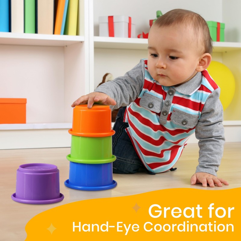 Tiny Tinker Stacking Cups Baby Toy Educational Cup Stacking Set