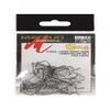 Soft Plastic Xwd Jbend Worm Hk Blk 1/0 25Pk