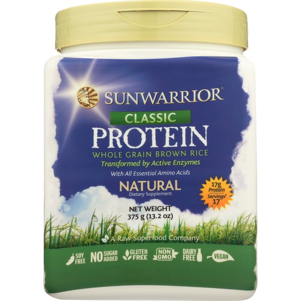 SUNWARRIOR Classic Natural Protein, 13.2 OZ
