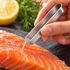 Stainless Steel Fish Bone Tweezers – Flat or Slant Tip