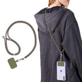 Tzciz Smartphone Strap, Neck Strap, Nylon, Shoulder Strap, Adjustable Length, Prevents Loss/Drops, Lost Items, Lightweight, Reinforced Durability