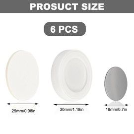 Pack of 5 Magnetic Wall Mounts, Remote Control Holder, Magnetic Remote Control Holder, Wall Magnet, Storage Container for Home, Office, White