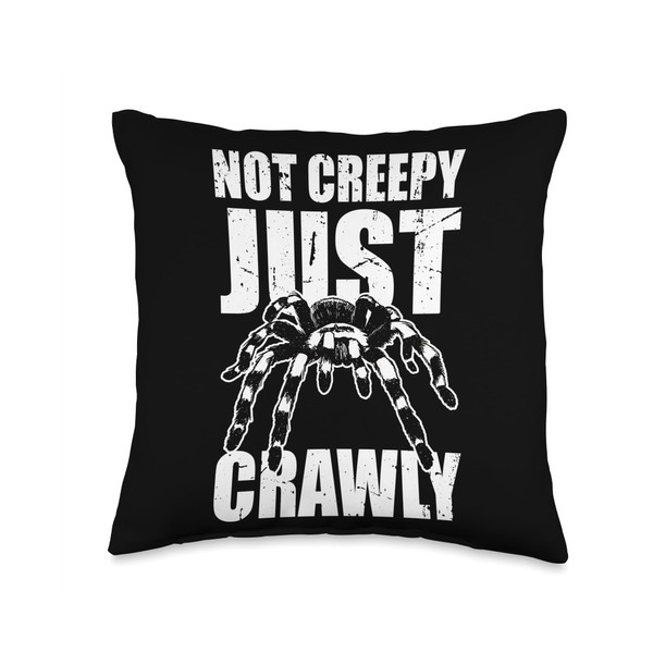 Not Creeoy Just Crawly Tarantula Bird Spider Throw Pillow