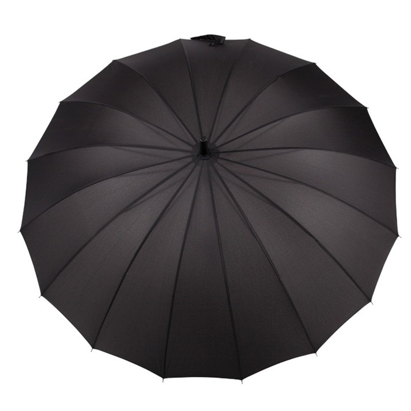Sword Umbrella 16 Ribs Black Unique Rainproof Straight Long Stick