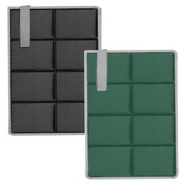 Shirene Folding Sit Mat,2 Pcs Moisture-Proof Folding Seat Pad Waterproof Oxford Cloth Sit Mat for Outdoor Camping Park Picnic Hiking Playground,Black Green