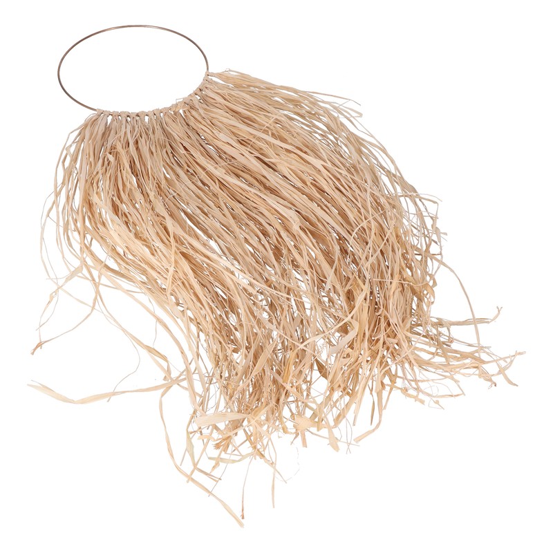 Pastoral Style Raffia Pendant Woven Wall Background Decoration for Home