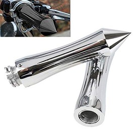 HTTMT TRHB101-1''- Motorcycle Chrome Handle Grips 1" 25mm Compatible with Harley Road King/Ultra/Touring/VTX 1800/ Yamaha Road Star