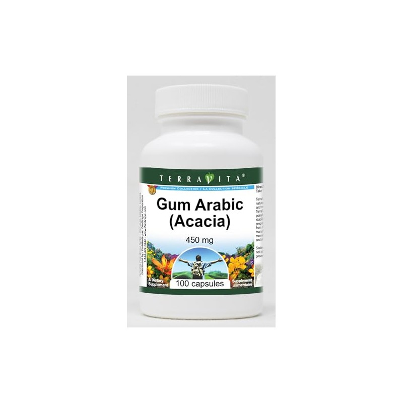 Gum Arabic (Acacia) - 450 mg (100 Capsules, ZIN: 520437)