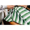 Kobe Professional Hairdressing Green Stripe Barbershop Cutting Gown - Large