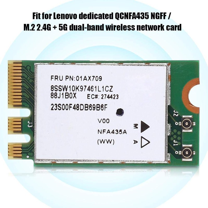 ASHATA - Network Card, 2.4G + 5G Dual Band Wireless