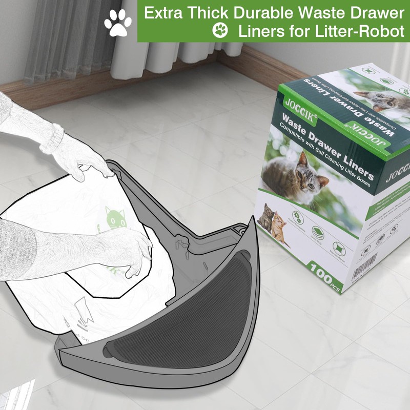 Cat Litter Box Liner Compatible with Litter Box Robot 4