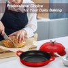 TeamFar Cast Iron Bread Dutch Oven, 6 Qt Enameled Dutch