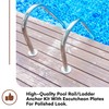 Wood Grip Anchor and Escutcheon Pool Rail Set - 4'"