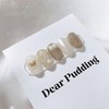 [Handmade Nail Tips] Latte Bear Nails - Petit Coffin /