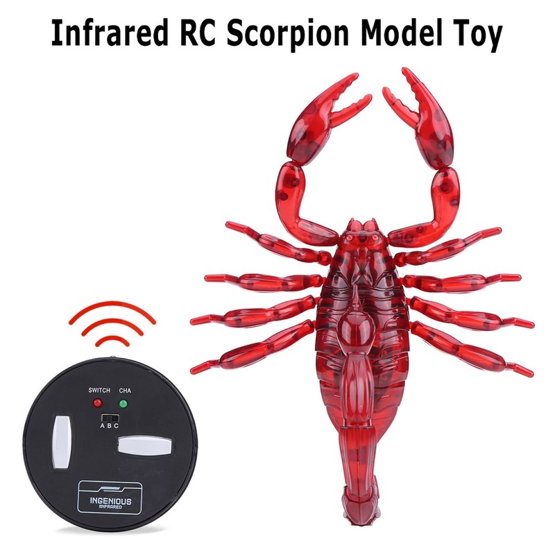 Infrared Remote Control Scorpion Model Toy RC Animal Christmas Present