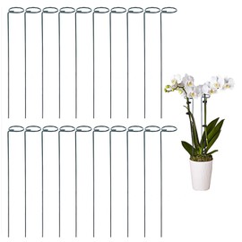 Tingyuan 36 Inches Single Stem Plant Support Stakes Steel Garden Stakes, Pack of 20