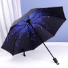 Hosoncovy Night Star Sky Folding Umbrella Double Layer Windproof Anti