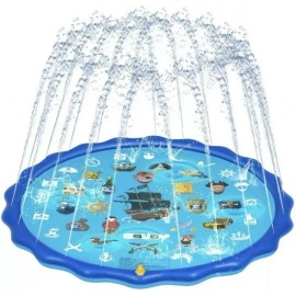 Obuby 68" wide - Sprinkle & Splash Play Mat, Sprinkler for Kids 68” Summer Outdoor