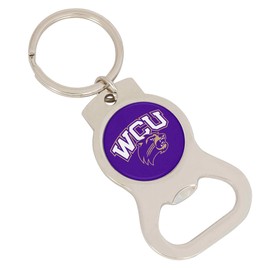 Desert Cactus Western Carolina University Bottle Opener Keychain Spiders UR Car Keys (Silver Bottle)