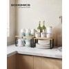 SONGMICS Cabinet Organizer Shelf, Set of 2 Kitchen Counter Shelves,