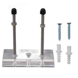 Percha Para Patinetas De 3,1 X 3,0 X 1,6 Pulgadas Percha Flotante Vertical De Acrílico Para Exhibir Tablas De Patinetas Soporte De Pared Para Patinetas Para Exhibir Tablas De Patinetas (Blanco)