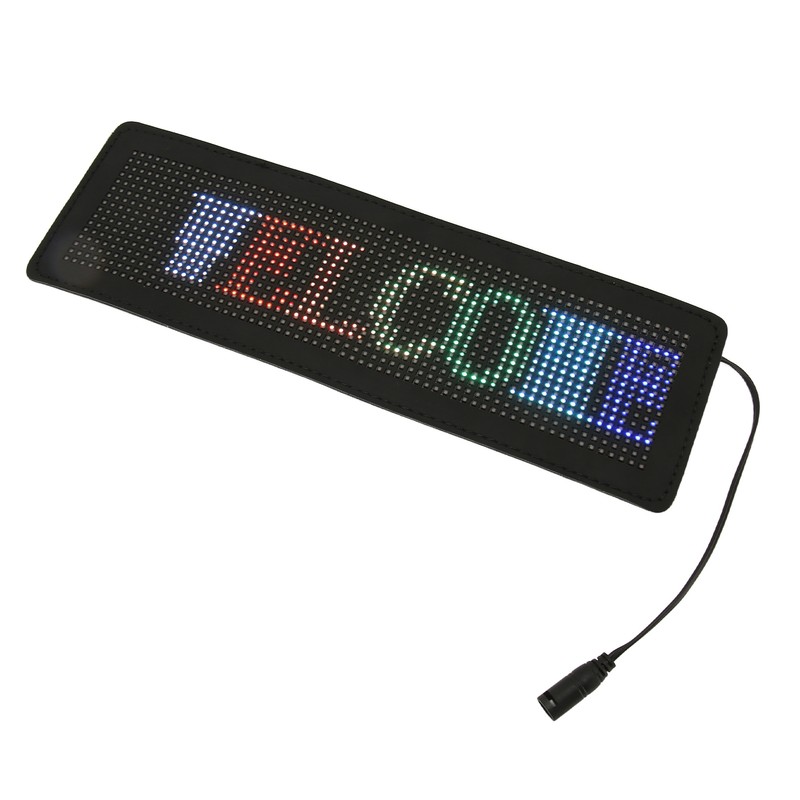 LED Car Sign App Programmable USB 5V Car Plug 12‑24V