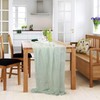 Cheesecloth Table Runner, Sage Green Cheesecloth Table Runner Rustic Gauze